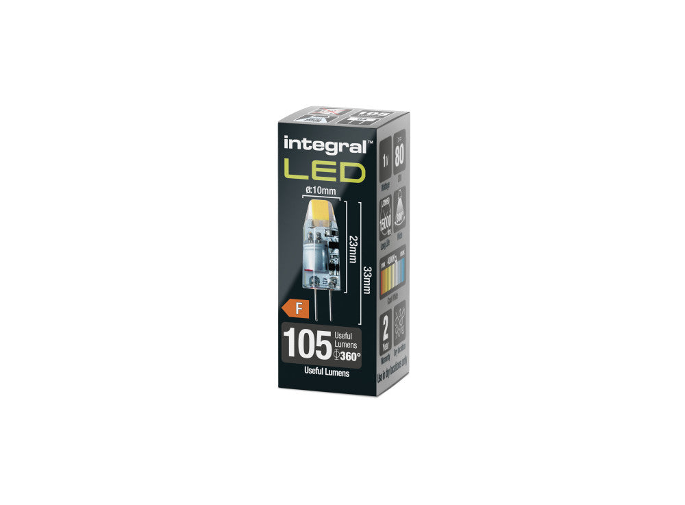 G4 BULB 105LM 1W 4000K NON-DIMM 260 BEAM CLEAR