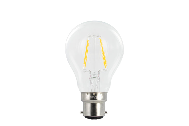 OMNI FILAMENT GLS BULB B22 470LM 3.4W 2700K NON-DIMM 320 BEAM CLEAR FULL GLASS