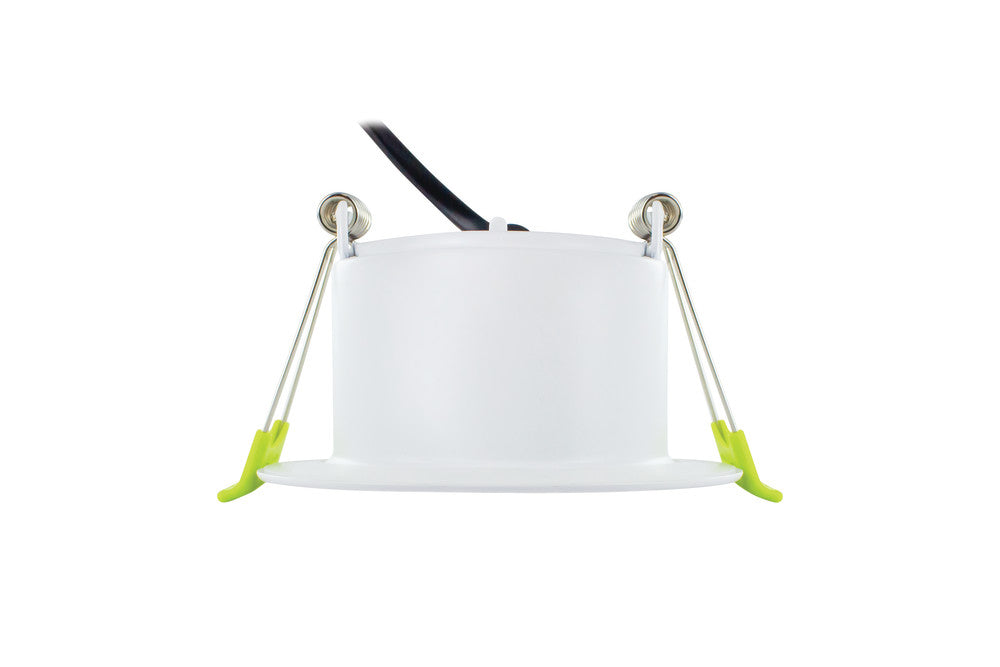 ECOGUARD FIRE RATED DOWNLIGHT 65MM CUTOUT IP65 600LM 5W 3000K 38 BEAM DIMMABLE 120LM/W WHITE