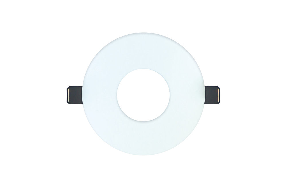 EVOFIRE FIRE RATED DOWNLIGHT 70-100MM CUTOUT IP65 WHITE ROUND +GU10 HOLDER & INSULATION GUARD