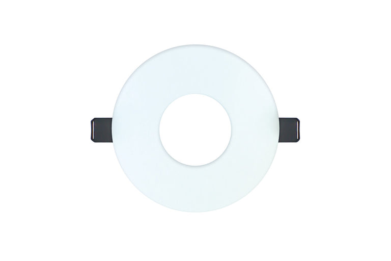 EVOFIRE FIRE RATED DOWNLIGHT 70-100MM CUTOUT IP65 WHITE ROUND +GU10 HOLDER & INSULATION GUARD