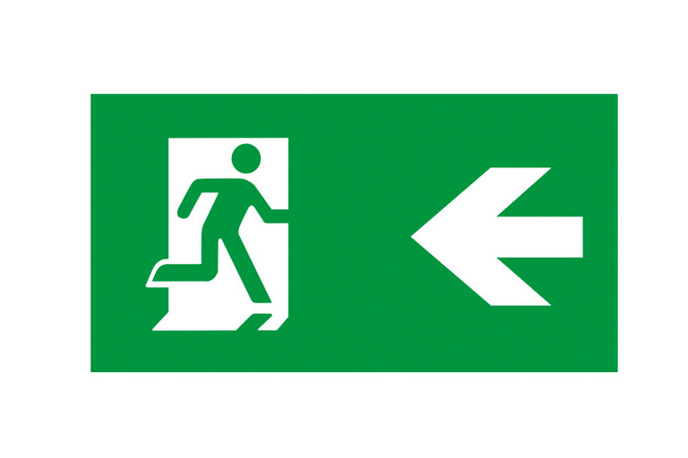SLIMLINE 2 EMERGENCY LEGEND LEFT ARROW for ILEMES050/51
