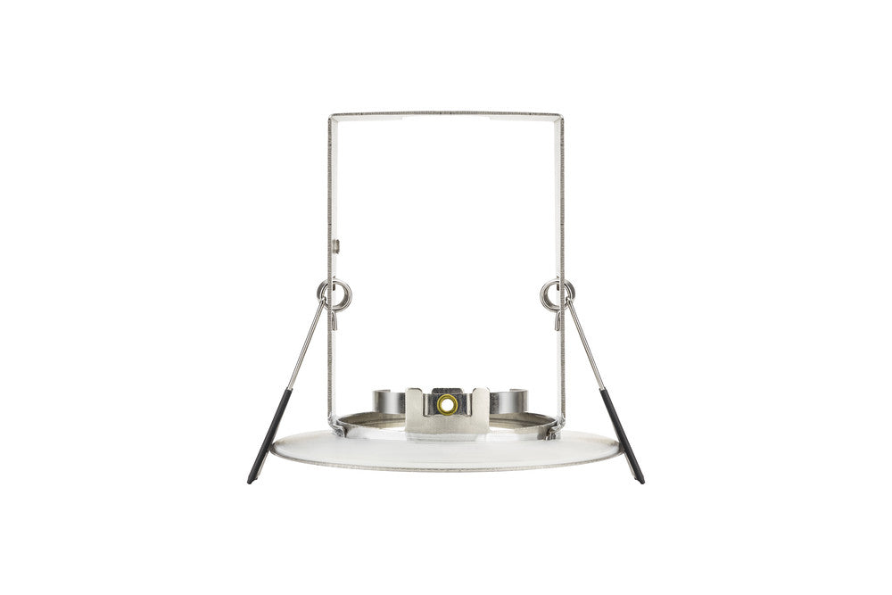 EVOFIRE FIRE RATED DOWNLIGHT 70MM CUTOUT IP65 SATIN NICKEL ROUND +GU10 HOLDER & INSULATION GUARD