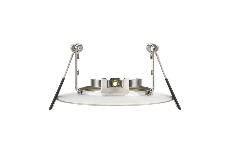 EVOFIRE FIRE RATED DOWNLIGHT 70MM CUTOUT 4PACK IP65 SATIN NICKEL ROUND +GU10 HOLDER
