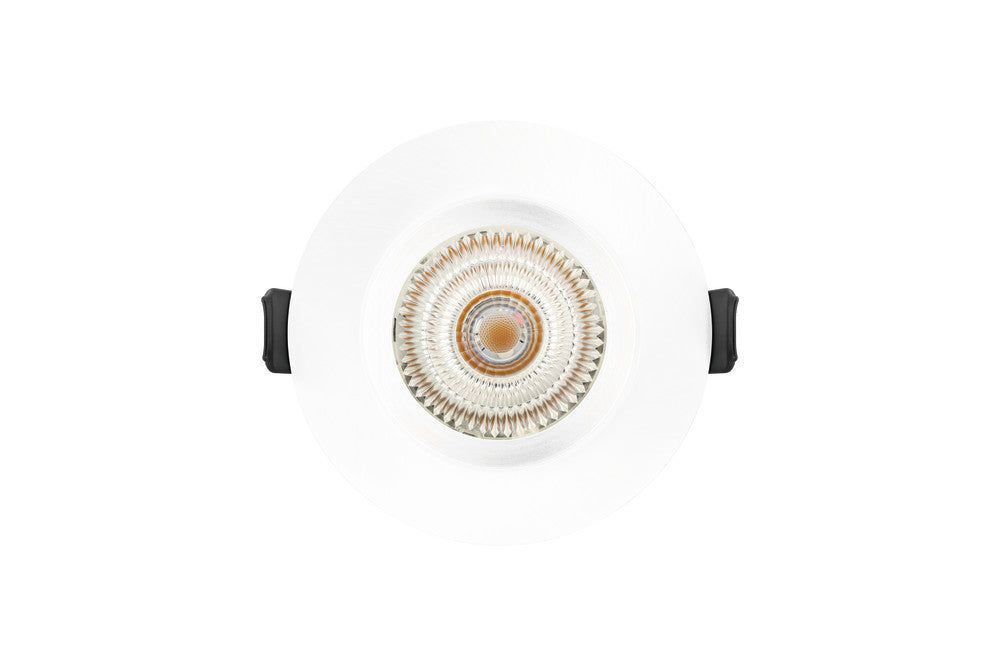 EVOFIRE FIRE RATED DOWNLIGHT 70MM CUTOUT IP65 WHITE RECESSED +GU10 HOLDER & INSULATION GUARD