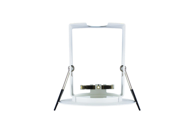 EVOFIRE FIRE RATED DOWNLIGHT 70MM CUTOUT IP65 WHITE ROUND +GU10 HOLDER & INSULATION GUARD
