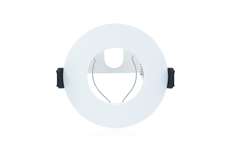 EVOFIRE FIRE RATED DOWNLIGHT 70MM CUTOUT 3PACK IP65 WHITE ROUND +GU10 HOLDER & INSULATION GUARD