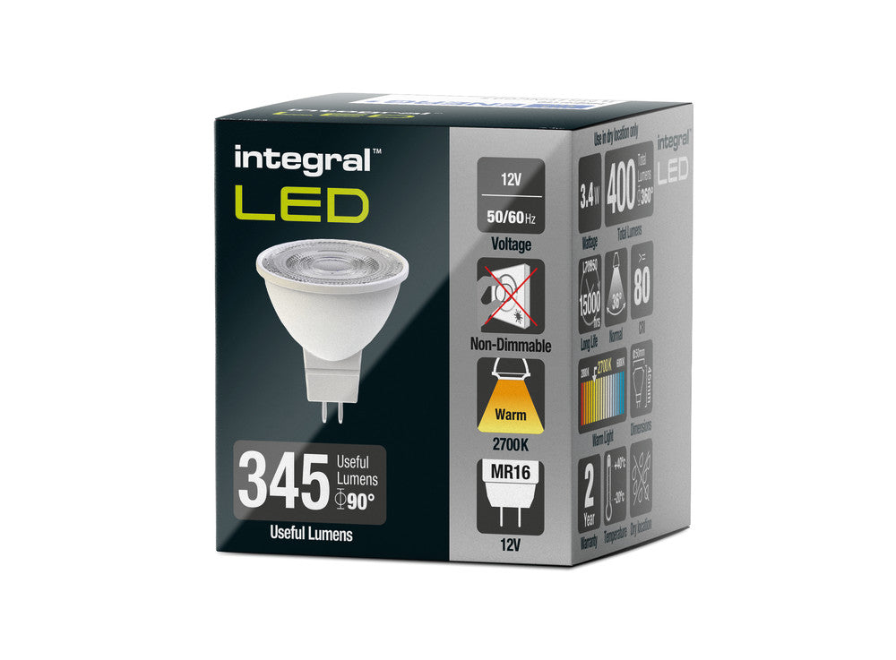 CLASSIC MR16 BULB GU5.3 400LM 3.4W 2700K NON-DIMM 36 BEAM