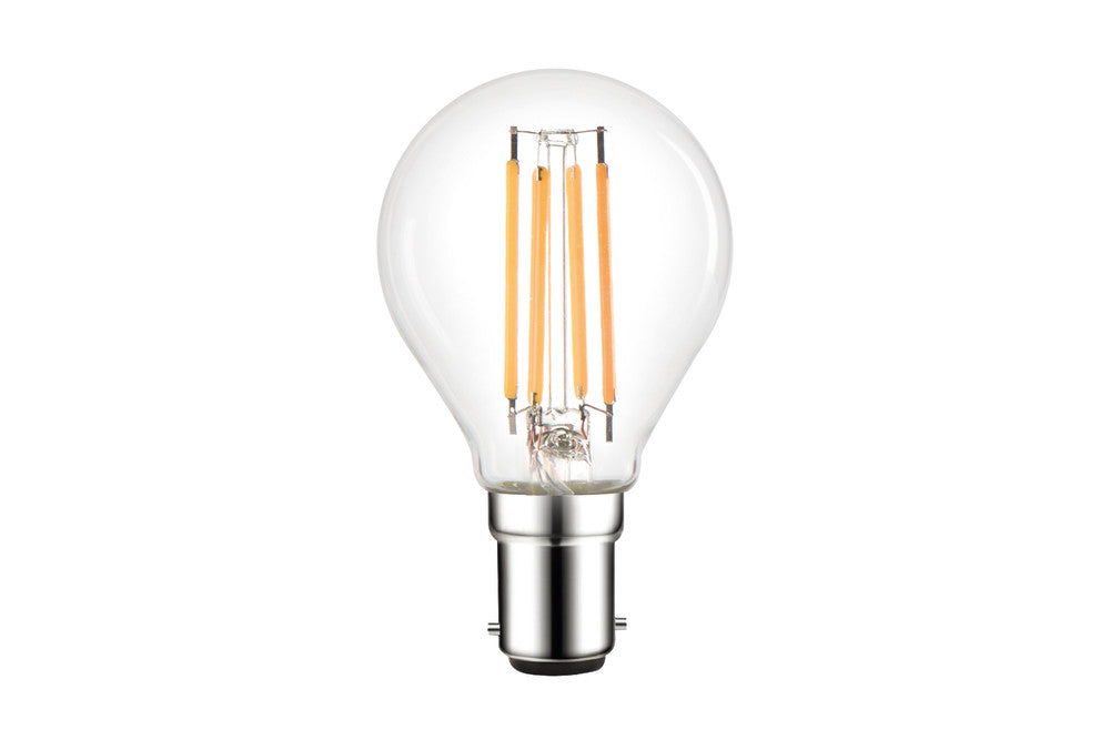 OMNI FILAMENT GOLF BALL BULB B15 470LM 3.4W 2700K DIMMABLE 320 BEAM CLEAR FULL GLASS
