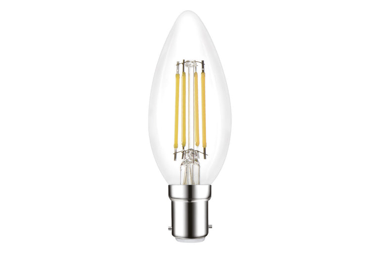 OMNI FILAMENT CANDLE BULB B15 470LM 4.2W 4000K DIMMABLE 320 BEAM CLEAR FULL GLASS