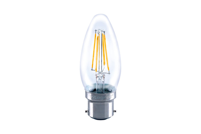 OMNI FILAMENT CANDLE BULB B22 470LM 4.2W 2700K NON-DIMM 320 BEAM CLEAR