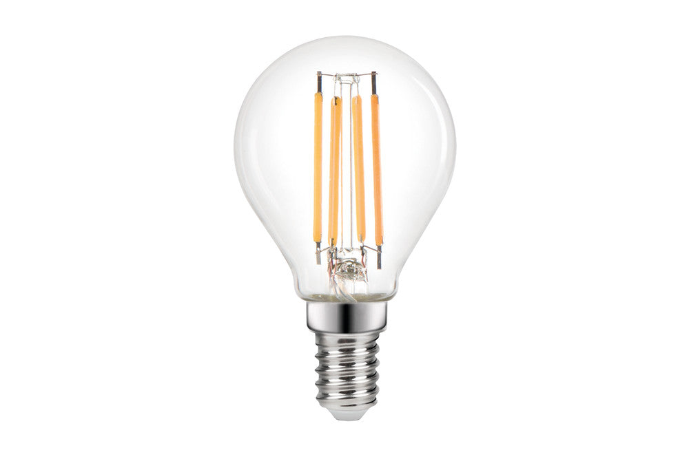 OMNI FILAMENT GOLF BALL BULB E14 470LM 3.4W 2700K DIMMABLE 320 BEAM CLEAR FULL GLASS