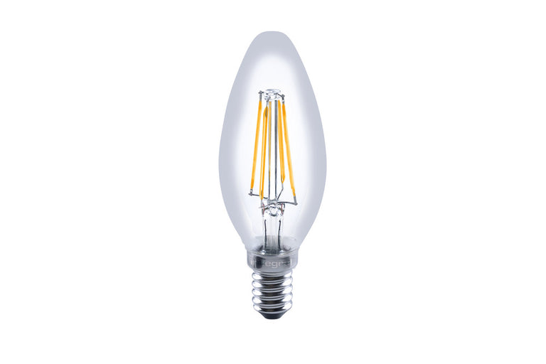 OMNI FILAMENT CANDLE BULB E14 470LM 4.2W 2700K DIMMABLE 300 BEAM CLEAR FULL GLASS