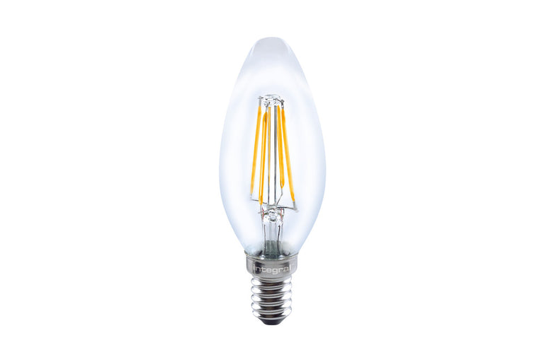 OMNI FILAMENT CANDLE BULB E14 470LM 4.2W 2700K NON-DIMM 320 BEAM CLEAR