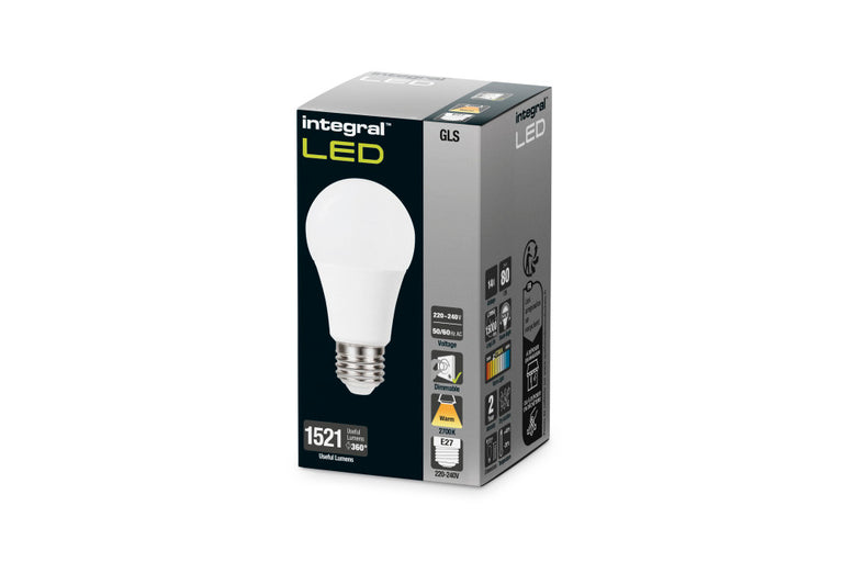 GLS BULB E27 1521LM 14W 2700K DIMMABLE 220 BEAM FROSTED
