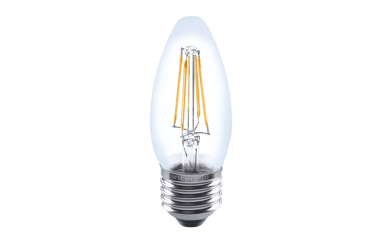 OMNI FILAMENT CANDLE BULB E27 470LM 4.2W 2700K DIMMABLE 320 BEAM CLEAR FULL GLASS