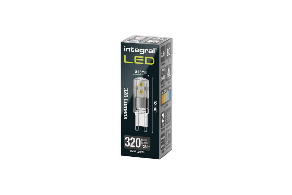 G9 BULB 320LM 2.6W 4000K NON-DIMM 300 BEAM CLEAR