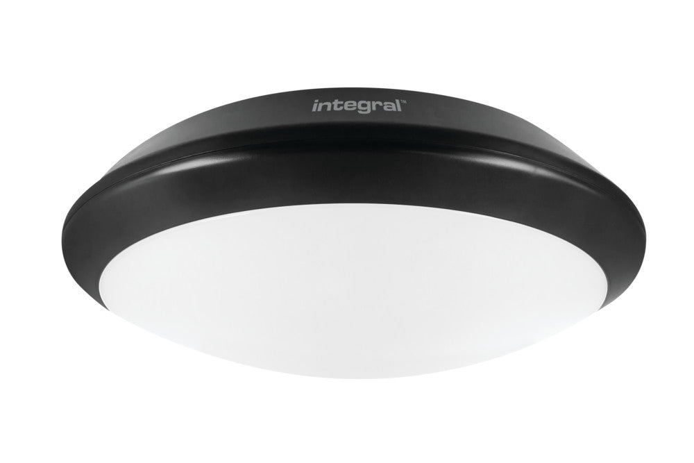 TOUGH SHELL+ BULKHEAD EMERGENCY 3HR 350MM DIA IP66 2400LM 24W 4000K IK10 120 BEAM NON-DIMM BLACK 100LM/W