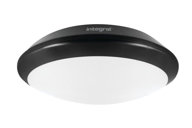 TOUGH SHELL+ BULKHEAD EMERGENCY 3HR 350MM DIA IP66 2400LM 24W 4000K IK10 120 BEAM NON-DIMM BLACK 100LM/W