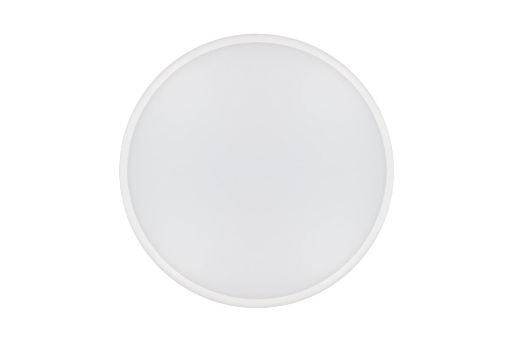 SLIMLINE CEILING/WALL LIGHT 300MM DIA IP54 1584LM 18W 4000K IK10 120 BEAM NON-DIMM WHITE 100LM/W