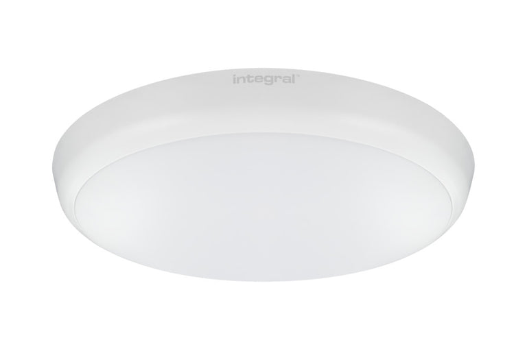 SLIMLINE CEILING/WALL LIGHT 300MM DIA IP54 1584LM 18W 4000K IK10 120 BEAM NON-DIMM WHITE 100LM/W