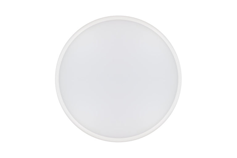SLIMLINE CEILING/WALL LIGHT EMERGENCY 3HR 300MM DIA IP54 1584LM 18W 4000K IK10 120 BEAM NON-DIMM WHITE 100LM/W