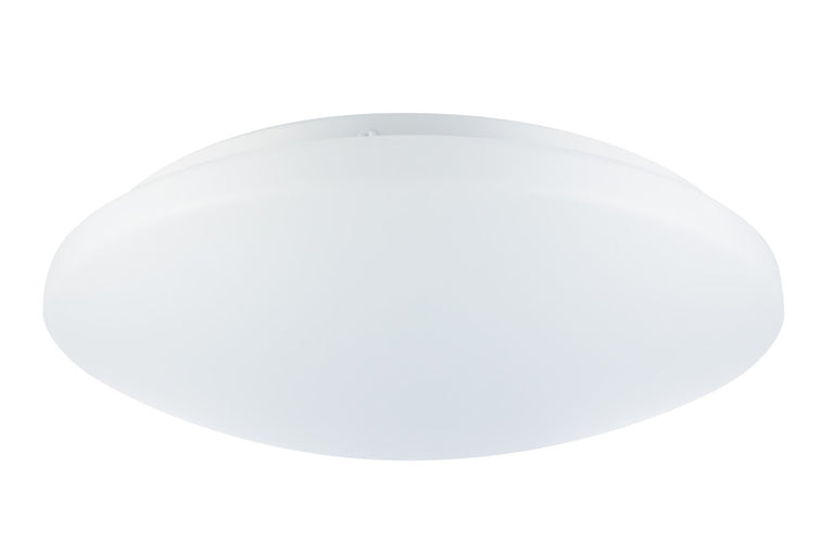 VALUE+ CEILING/WALL LIGHT 338MM DIA IP44 1600LM 16W CCT ADJUSTABLE 3/4/5000K PLUS MICROWAVE SENSOR 120 BEAM NON-DIMM 100 LM/W