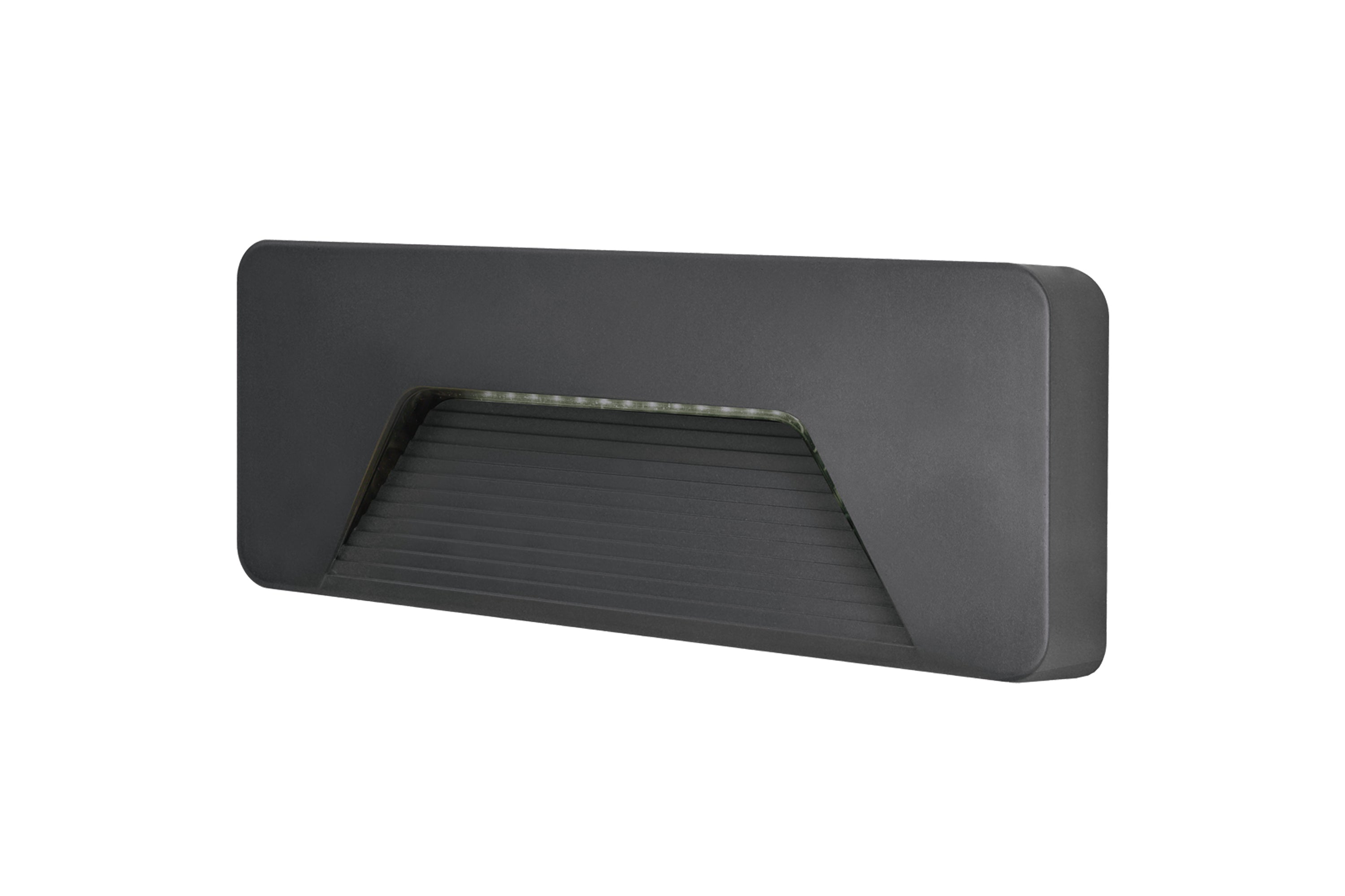 OUTDOOR DECORATIVE WALL LIGHT PATHLUX BRICK IP65 150LM 3W 3000K DOWN LIGHT DARK GREY