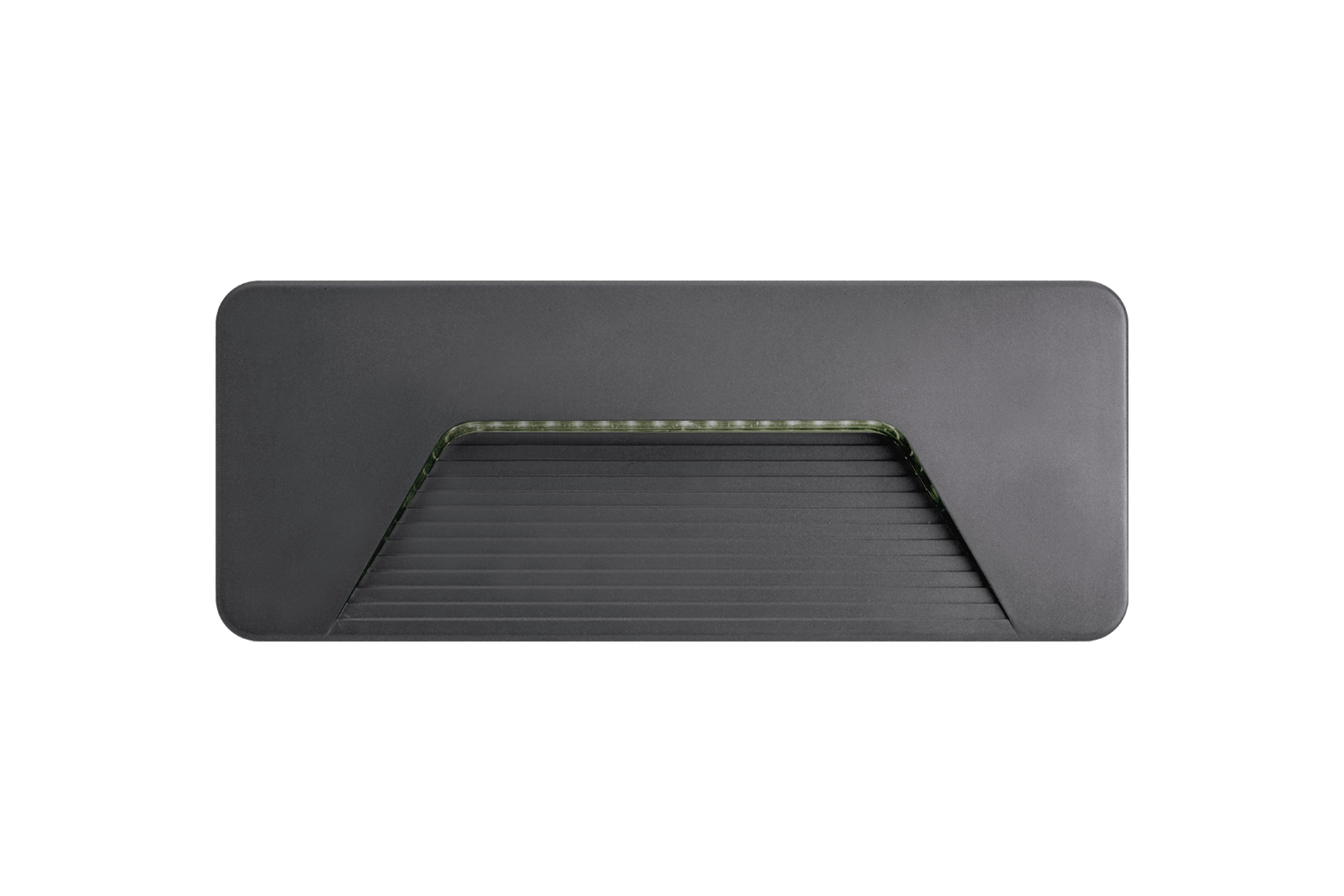 OUTDOOR DECORATIVE WALL LIGHT PATHLUX BRICK IP65 150LM 3W 3000K DOWN LIGHT DARK GREY