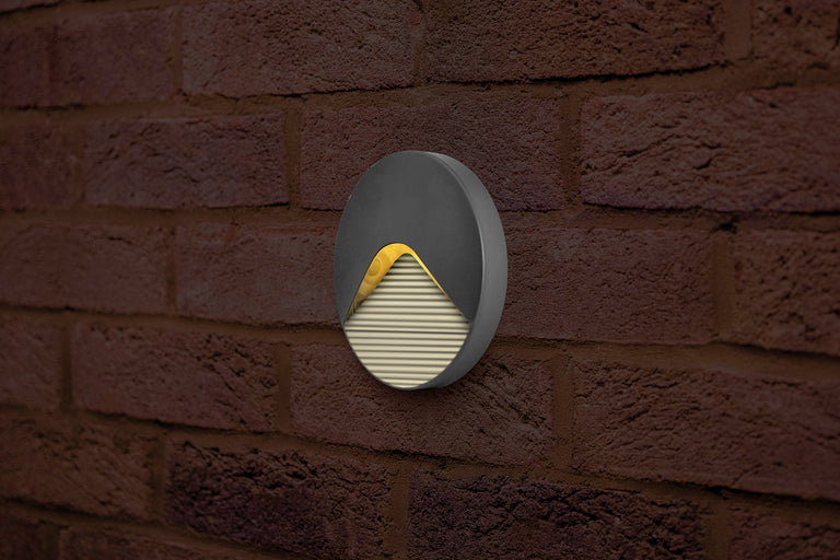 OUTDOOR DECORATIVE WALL LIGHT PATHLUX STEP IP65 90LM 2.2W 3000K DOWN LIGHT DARK GREY