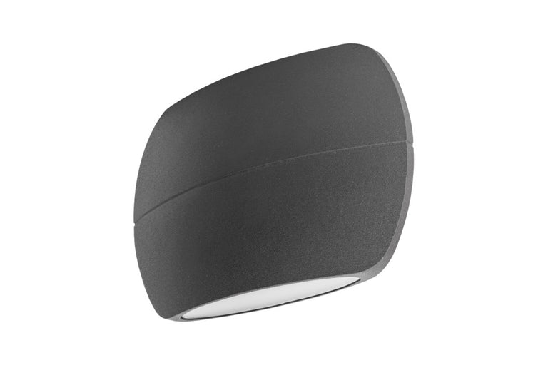 OUTDOOR DECORATIVE WALL LIGHT LUXSTONE IP54 320LM 8.5W 3000K UP/DOWN LIGHT DARK GREY