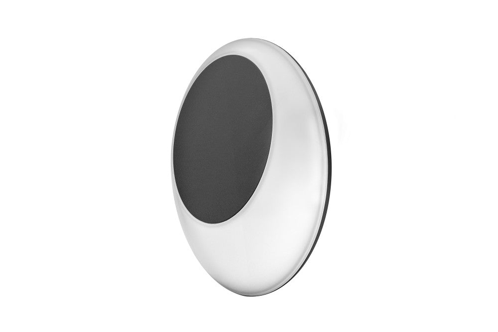 OUTDOOR DECORATIVE WALL LIGHT GEOLUX IP65 620LM 13W 4000K OMNI DIRECTIONAL DARK GREY