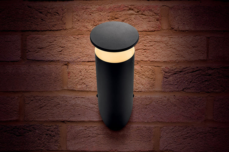 OUTDOOR DECORATIVE WALL LIGHT BOUGH IP65 420LM 9W 3000K OMNI DIRECTIONAL DARK GREY