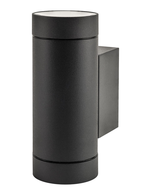 OUTDOOR DECORATIVE WALL LIGHT VERSARI IP54 2 * GU10 UP AND DOWN LIGHT DARK GREY