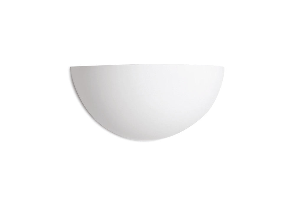 INDOOR DECORATIVE PAINTABLE GYPSUM FLORINA WALL LIGHT IP20 FOR 1 X E14 MAX 40W WHITE