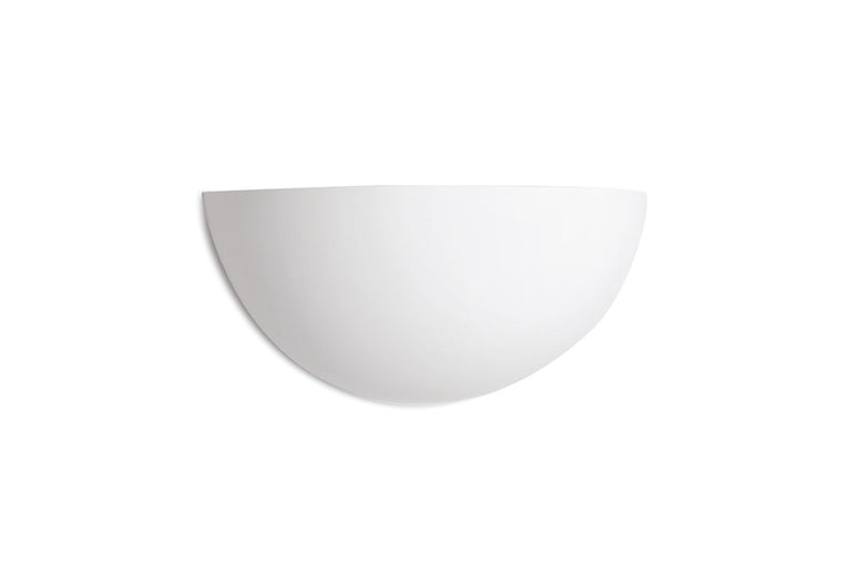 INDOOR DECORATIVE PAINTABLE GYPSUM FLORINA WALL LIGHT IP20 FOR 1 X E14 MAX 40W WHITE