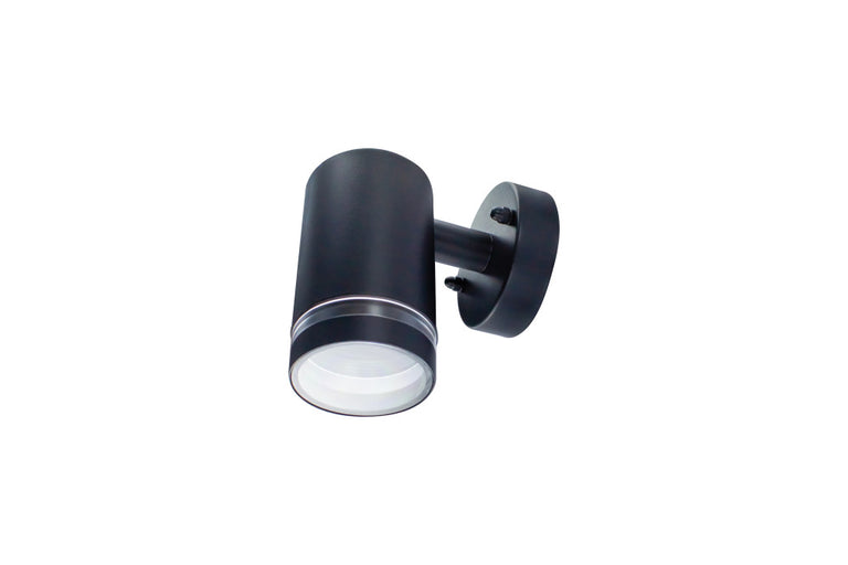 OUTDOOR STAINLESS STEEL DOWN WALL LIGHT IP65 1xGU10  BLACK