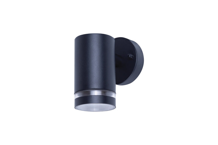 OUTDOOR STAINLESS STEEL DOWN WALL LIGHT IP65 1xGU10  BLACK