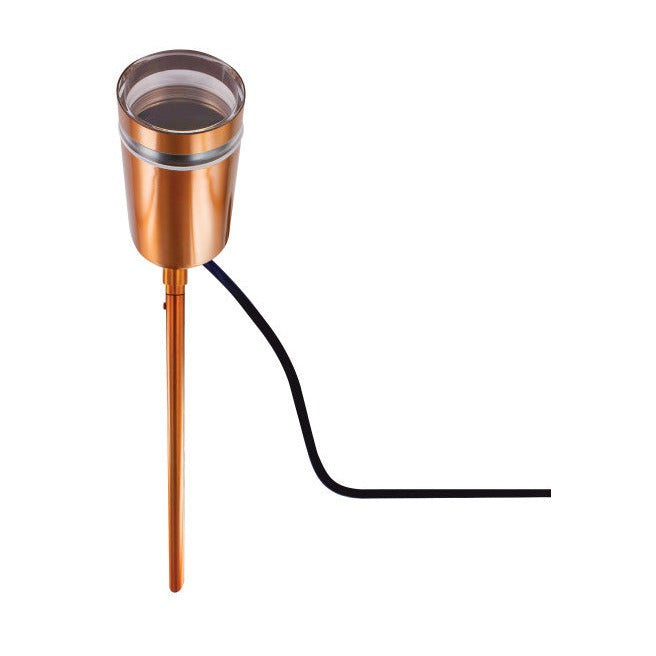 OUTDOOR STAINLESS STEEL SPIKE SPOTLIGHT IP65 1xGU10 COPPER
