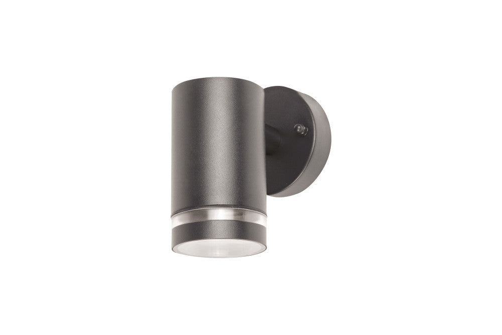 OUTDOOR STAINLESS STEEL DOWN WALL LIGHT IP65 1xGU10 ANTHRACITE GREY