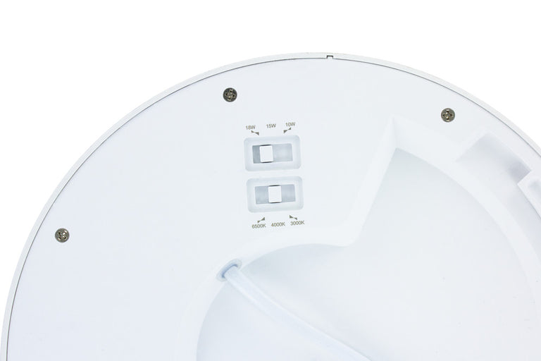 MULTI-FIT PLUS DOWNLIGHT 65-205MM CUTOUT 950-1700LM 10W 15W 18W 3000K/4000K/6500K NON-DIMM 100LM/W WHITE TPb DIFFUSER