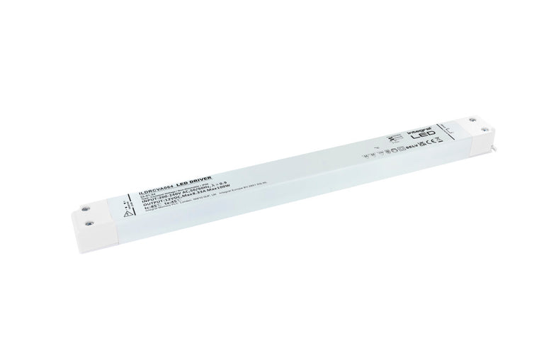 CONSTANT VOLTAGE LONG & SLIM DRIVER 100W 12VDC IP20 NON-DIMM 200-240V INPUT