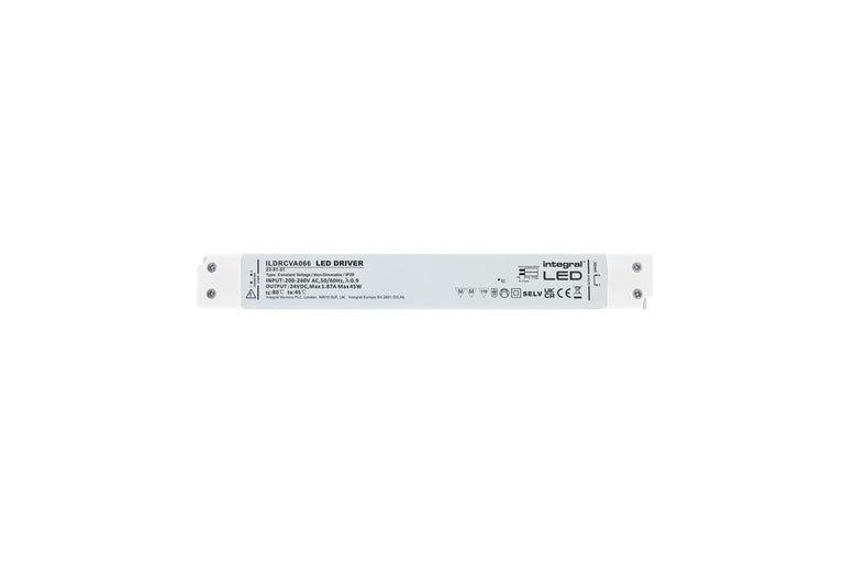 CONSTANT VOLTAGE LONG & SLIM DRIVER 45W 24VDC IP20 NON-DIMM 200-240V INPUT