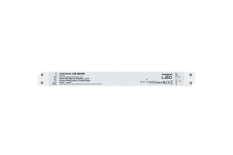CONSTANT VOLTAGE LONG & SLIM DRIVER 100W 24VDC IP20 NON-DIMM 200-240V INPUT