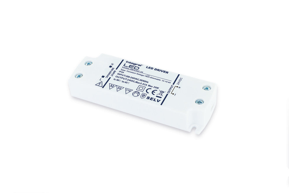 CONSTANT VOLTAGE DRIVER 15W 24VDC IP20 NON-DIMM 200-240V INPUT