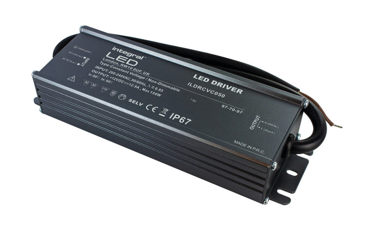 CONSTANT VOLTAGE DRIVER 150W 12VDC IP67 NON-DIMM 200-240V INPUT