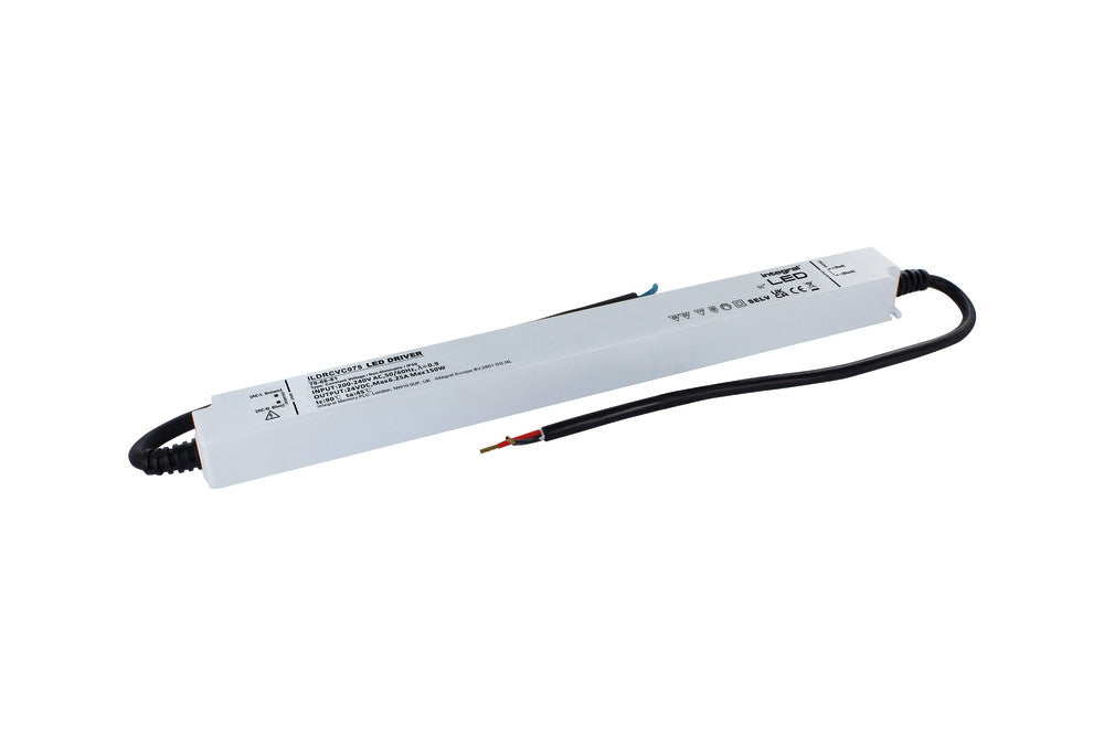 CONSTANT VOLTAGE LONG & SLIM DRIVER 150W 24VDC IP66 NON-DIMM 200-240V INPUT