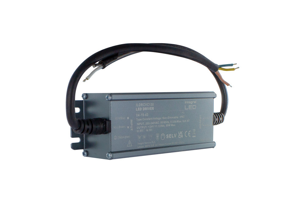CONSTANT VOLTAGE DRIVER 50W 24VDC IP67 NON-DIMM 200-240V INPUT