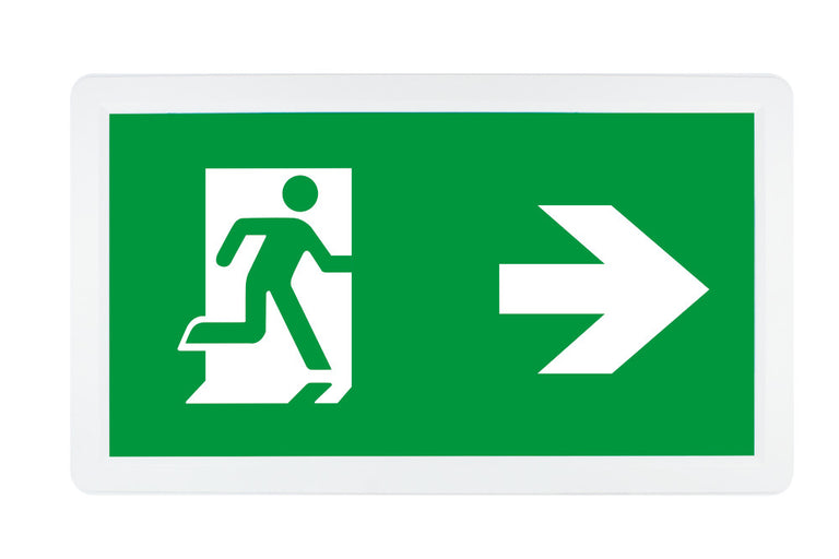 SLIMLINE 2 EMERGENCY LEGEND RIGHT ARROW for ILEMES008