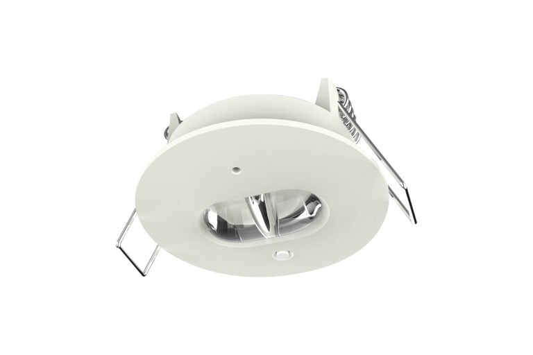 EMERGENCY COMPACT DOWNLIGHT 1W 120LM 3HR NON-MAINTAINED 38MM CUTOUT 4000K CORRIDOR SELF TEST INTEGRAL LED